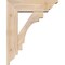 Ekena Millwork Merced Traditional Smooth Bracket w/ Offset Brace, Douglas Fir, 5 1/2"W x 16"D x 20"H BKT0604X16X20MRC01SDF - alternate 2